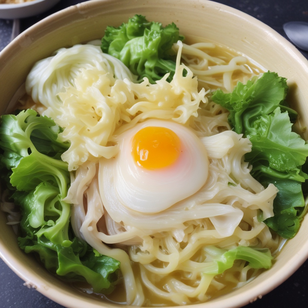 Generous amount of cabbage on Jiro-style Ramen